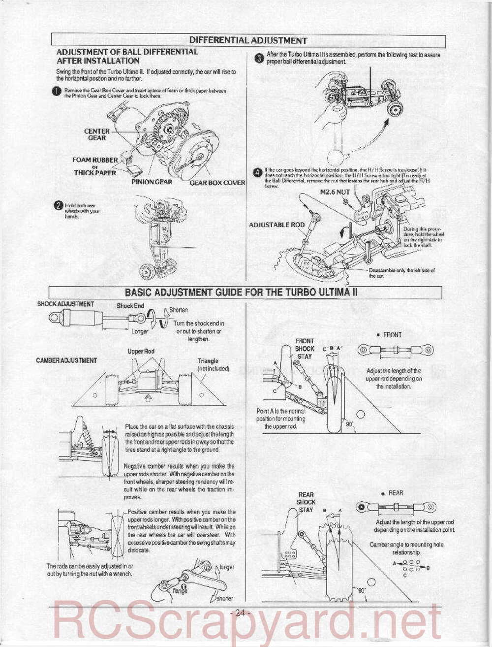 Kyosho - 3120 - Turbo-Ultima II - Manual - Page 24