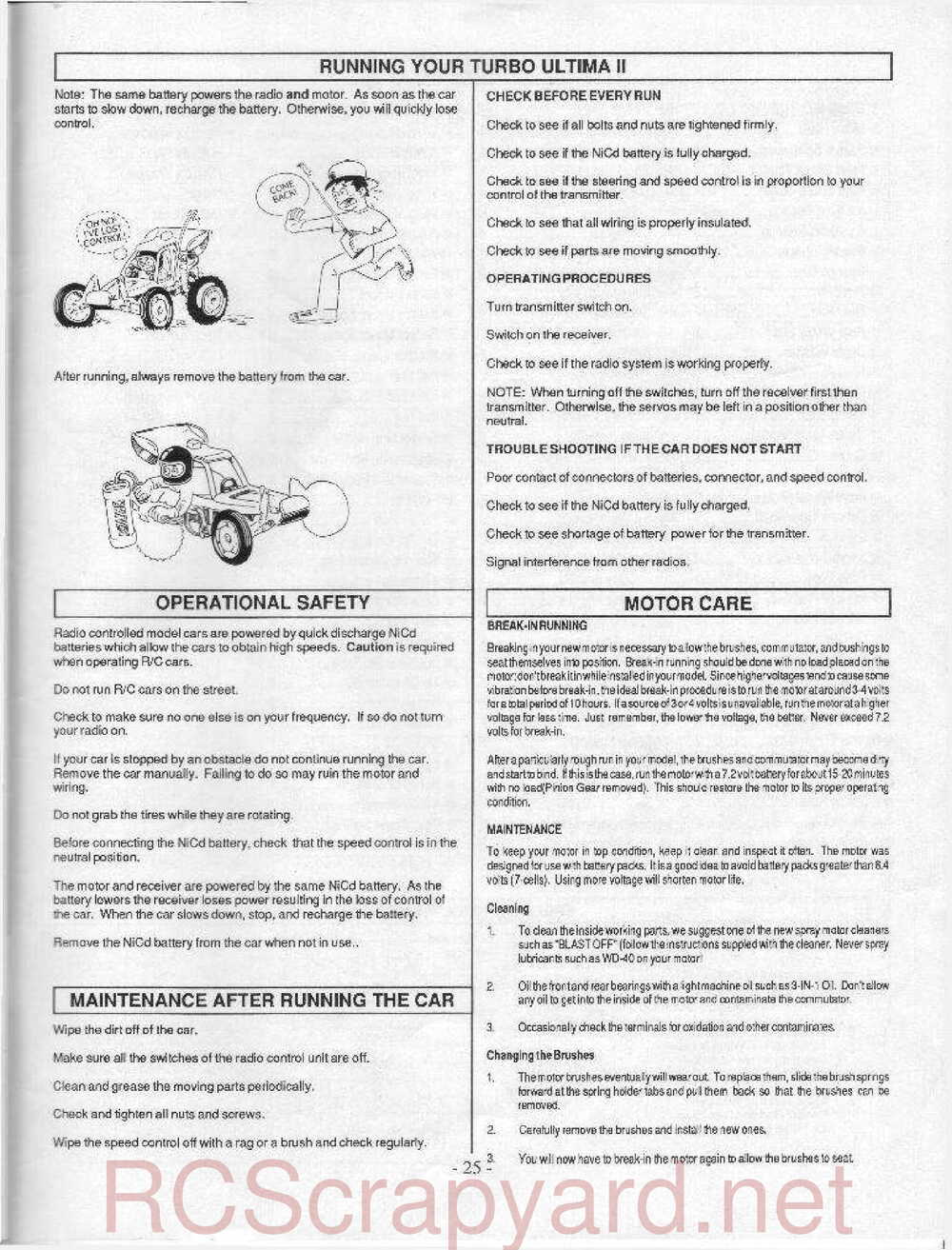 Kyosho - 3120 - Turbo-Ultima II - Manual - Page 25