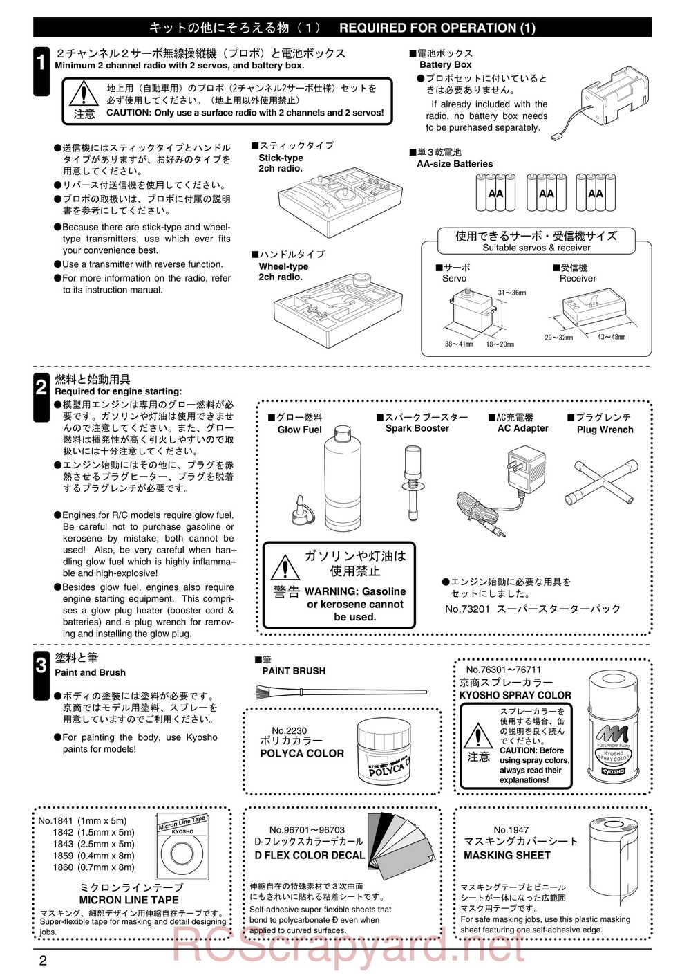 Kyosho - 31213 - TR-15 Monster-Touring - Manual - Page 02