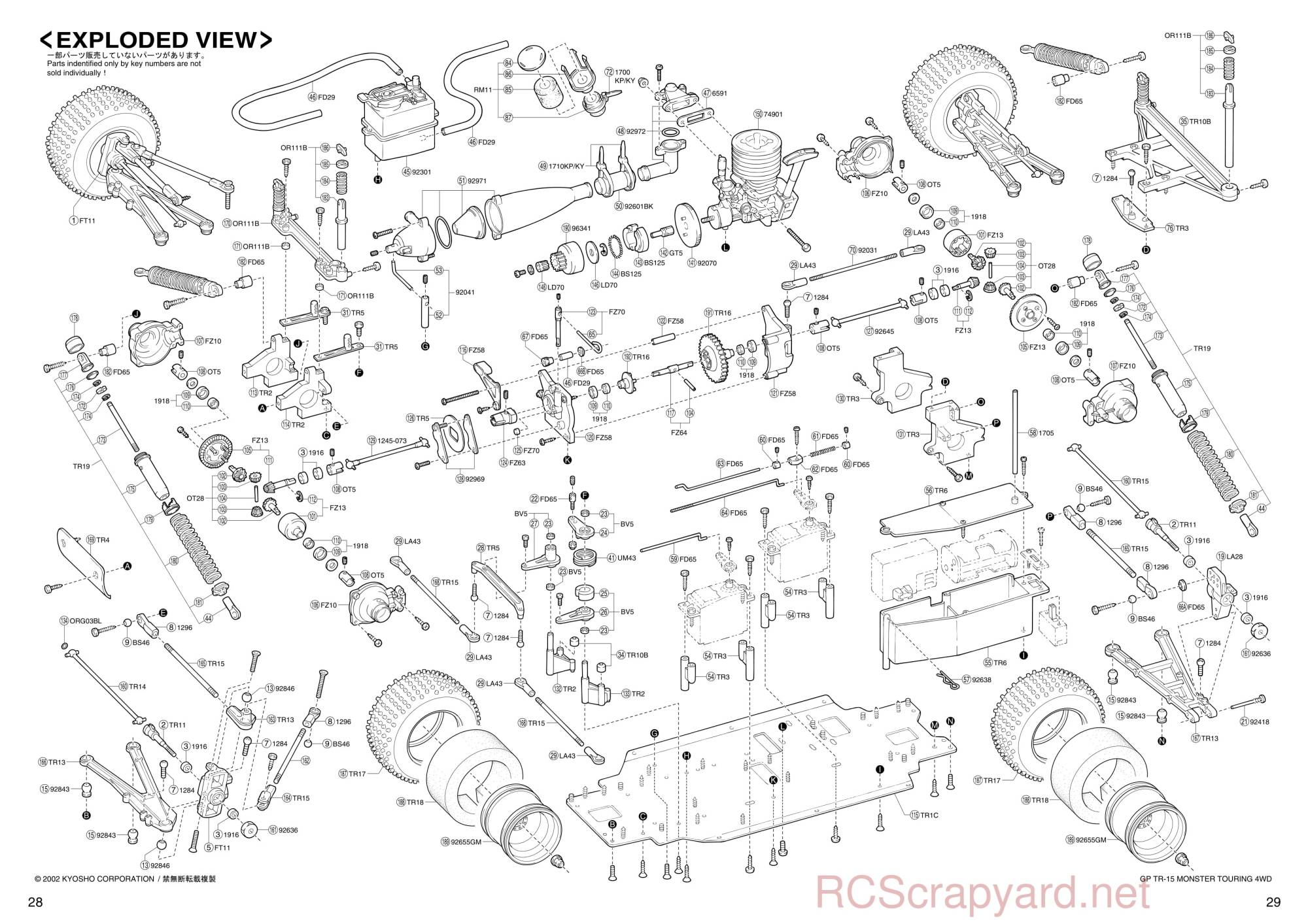 Kyosho - 31213 - TR-15 Monster-Touring - Manual - Page 28