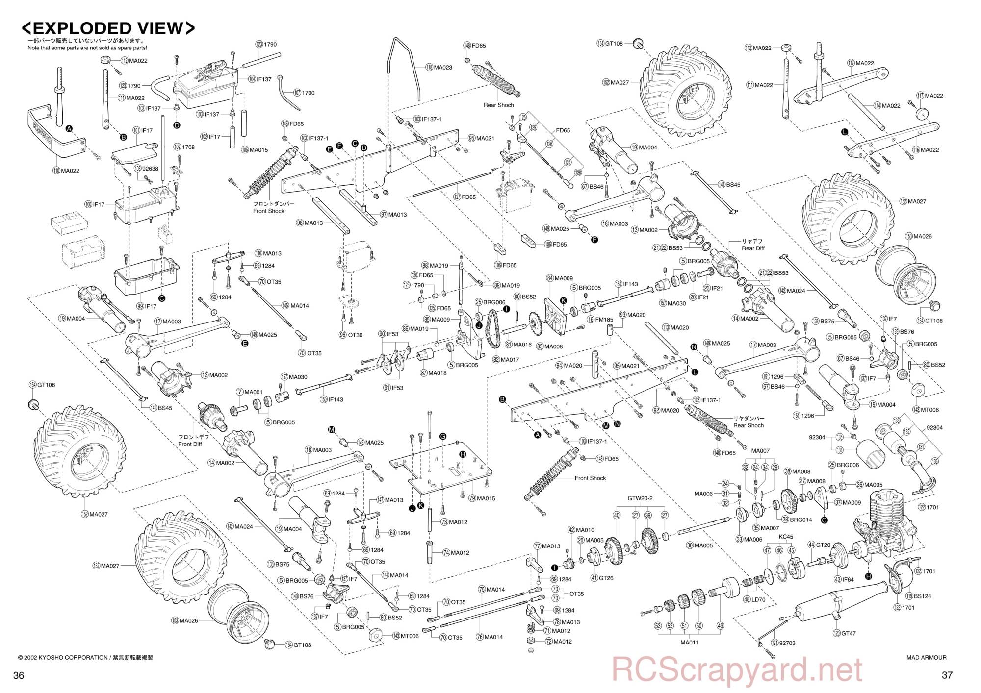 Kyosho - 31224 - Mad-Armour - Manual - Page 36