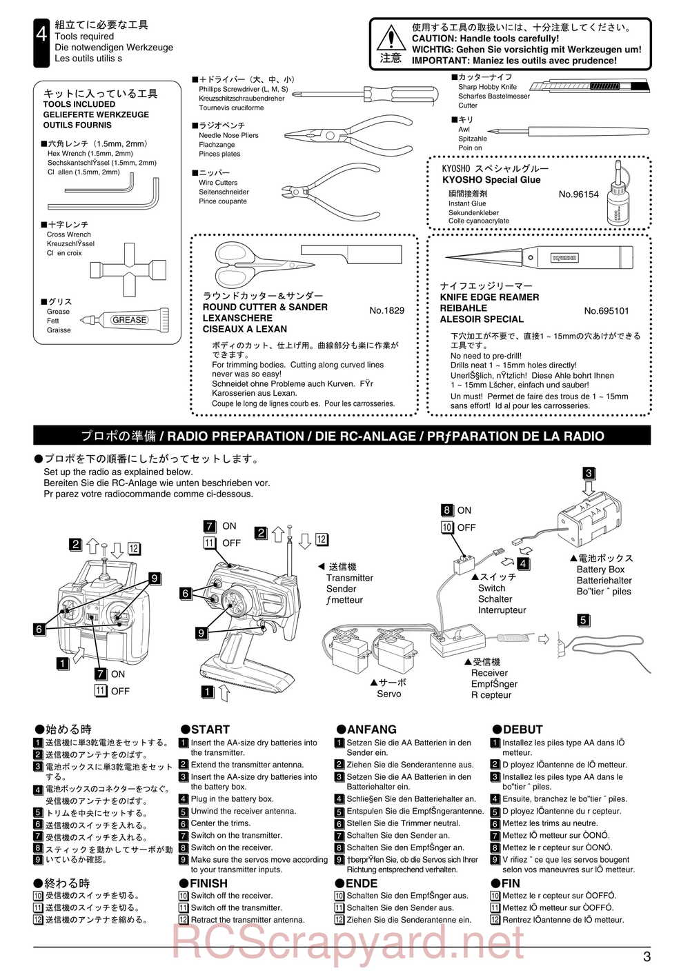Kyosho - 31231 - Mega-Force-Jr - Manual - Page 03
