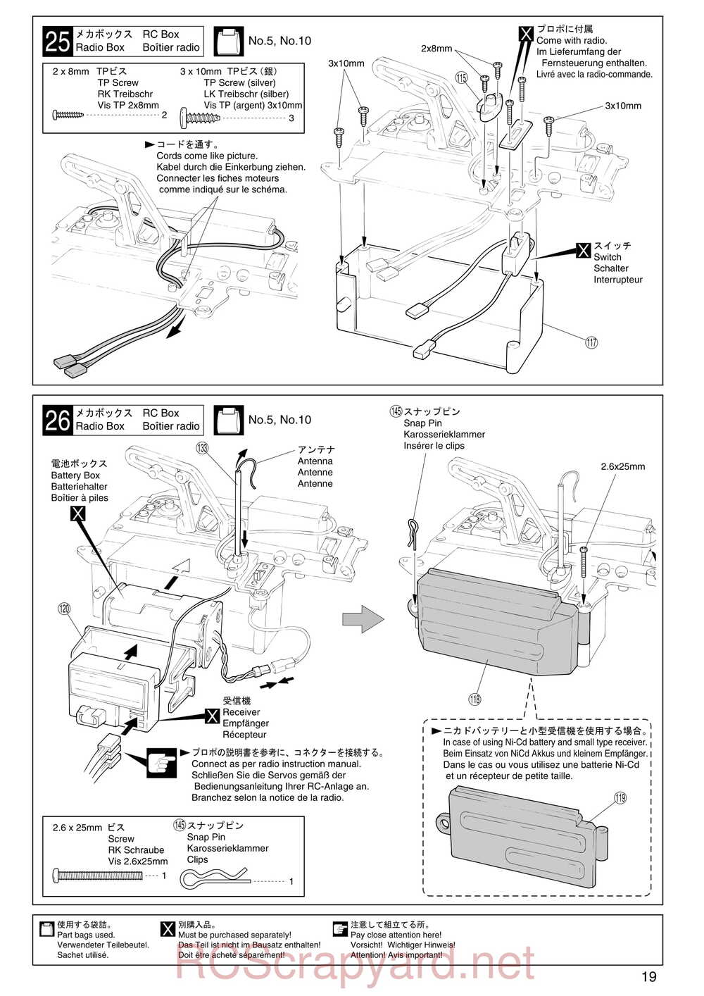 Kyosho - 31241 - V-One-S - Manual - Page 19
