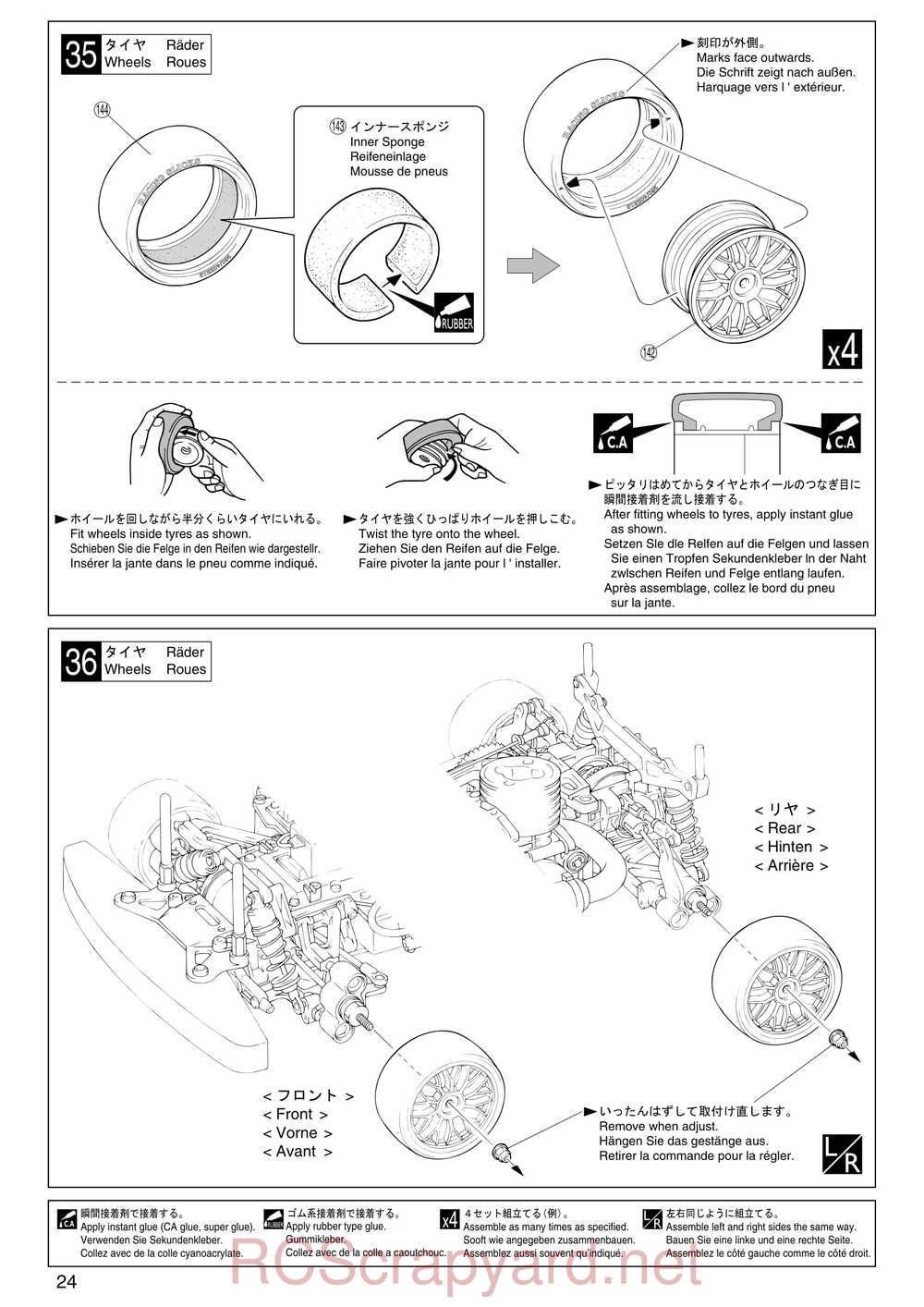 Kyosho - 31241 - V-One-S - Manual - Page 24