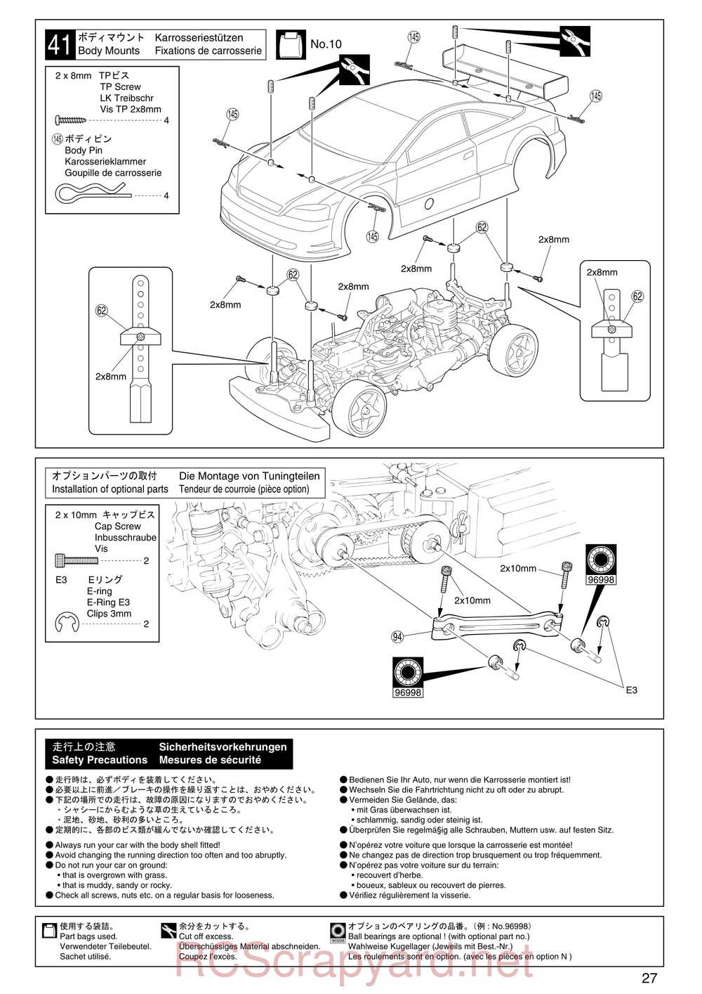 Kyosho - 31241 - V-One-S - Manual - Page 27
