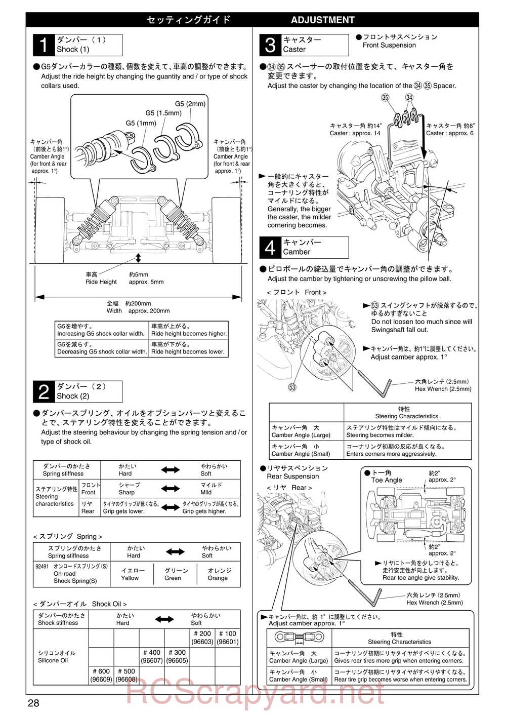 Kyosho - 31241 - V-One-S - Manual - Page 28