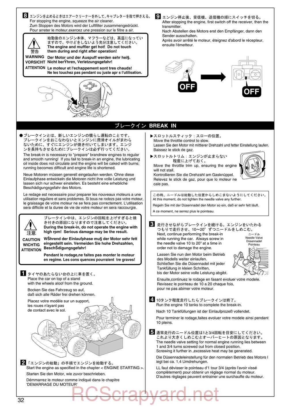 Kyosho - 31241 - V-One-S - Manual - Page 32