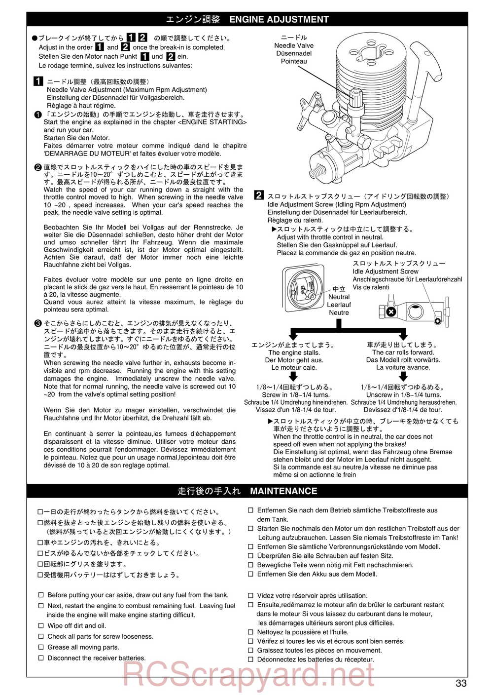 Kyosho - 31241 - V-One-S - Manual - Page 33