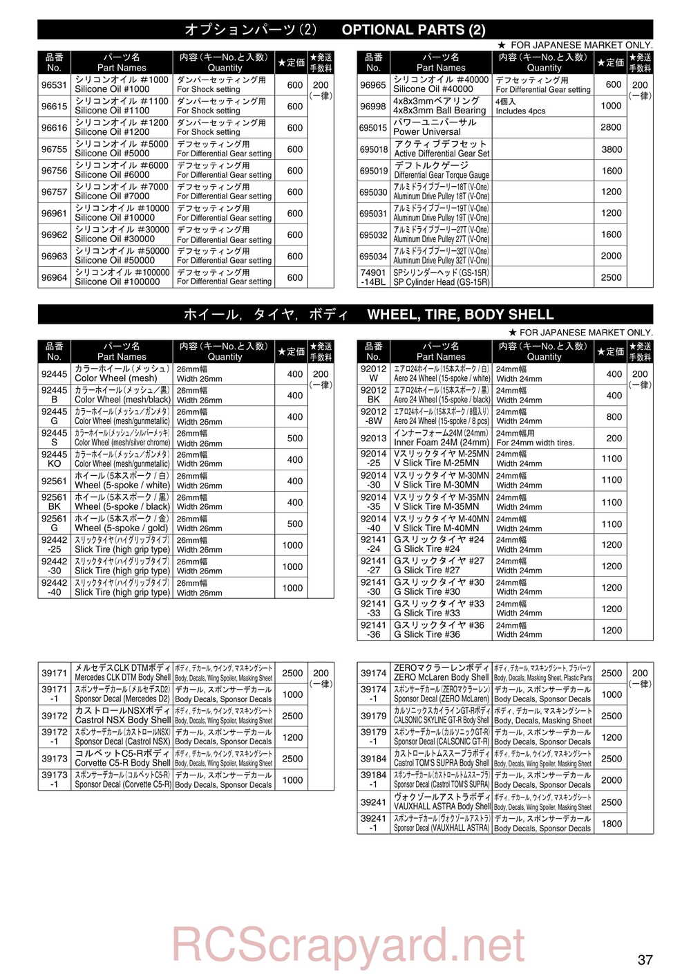 Kyosho - 31241 - V-One-S - Manual - Page 37