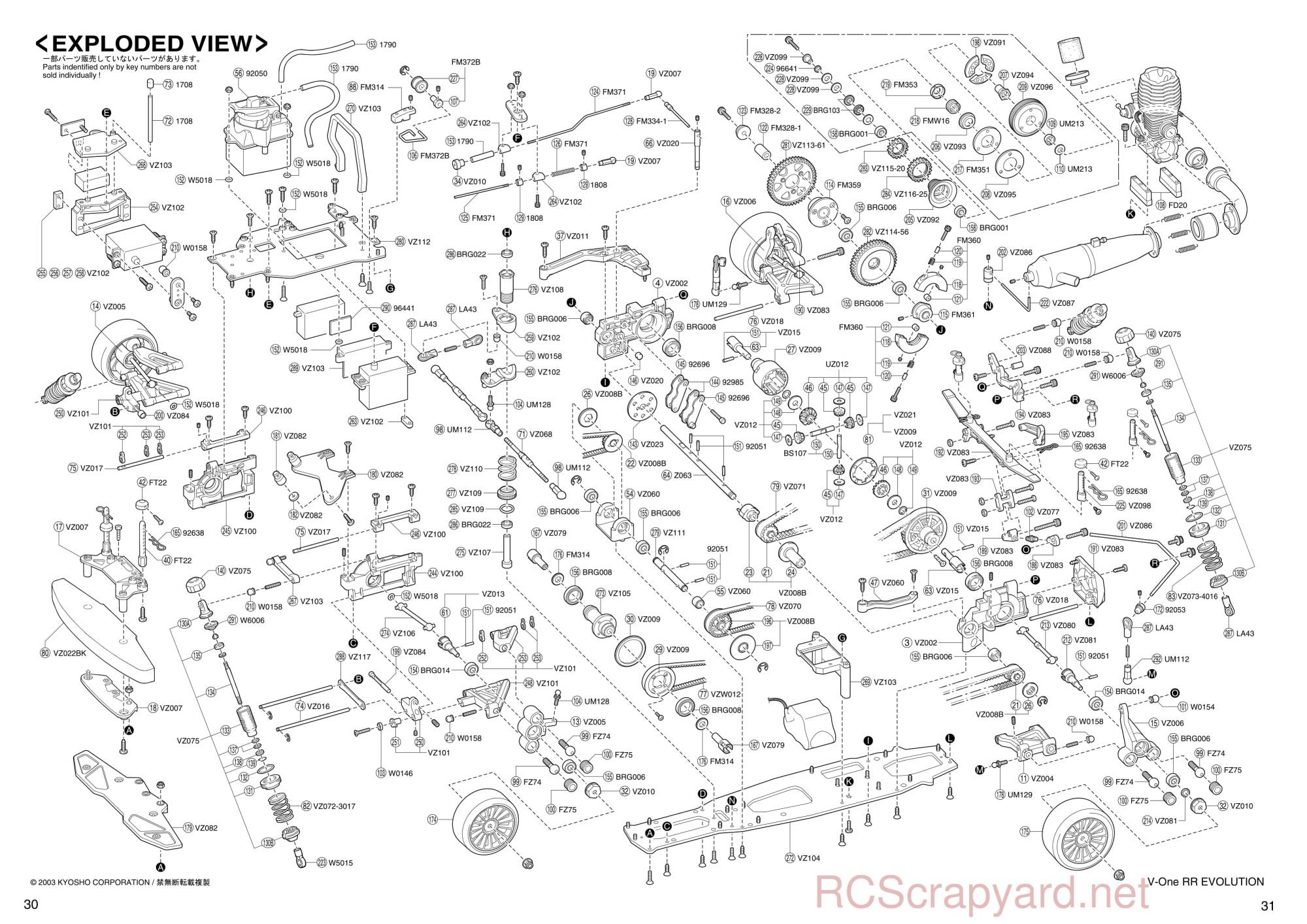 Kyosho - 31255 - V-One RR Evolution - Manual - Page 30