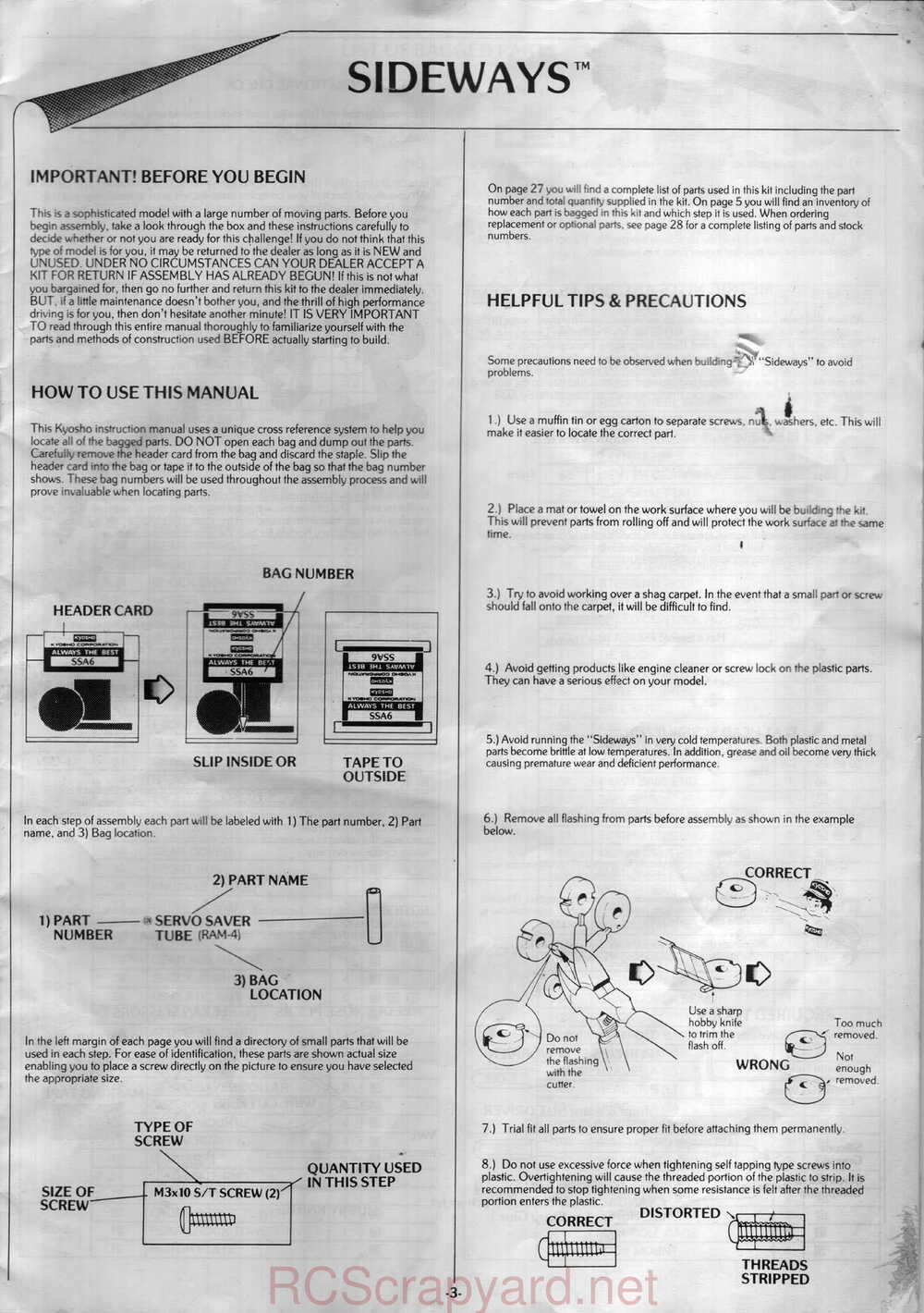 Kyosho - 3126 - Sideways Sprint-Car - Manual - Page 03