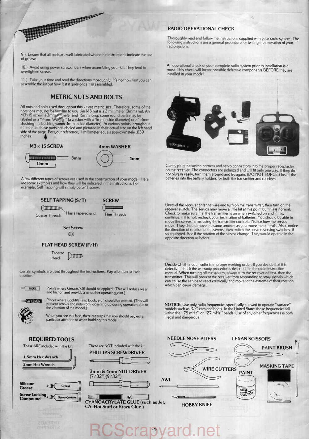 Kyosho - 3126 - Sideways Sprint-Car - Manual - Page 04