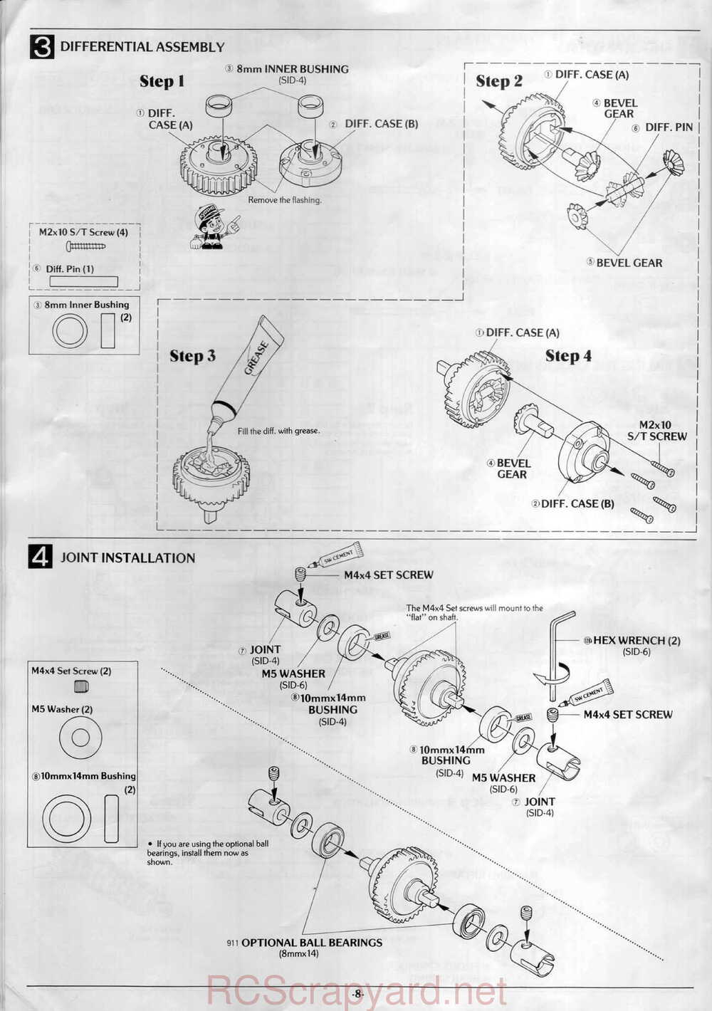 Kyosho - 3126 - Sideways Sprint-Car - Manual - Page 08