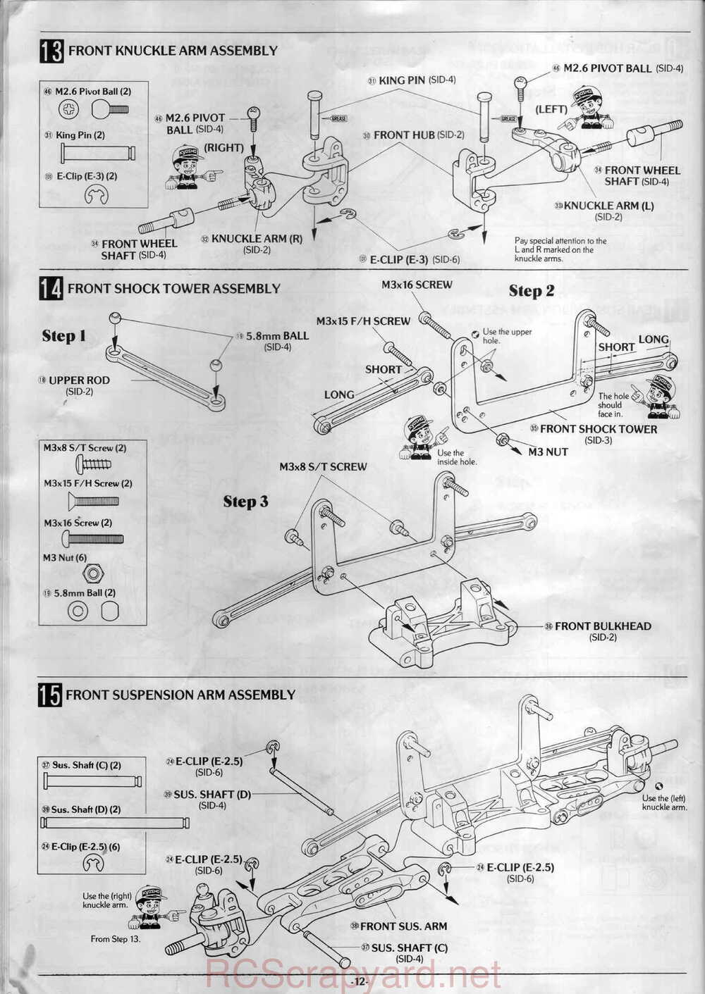 Kyosho - 3126 - Sideways Sprint-Car - Manual - Page 12