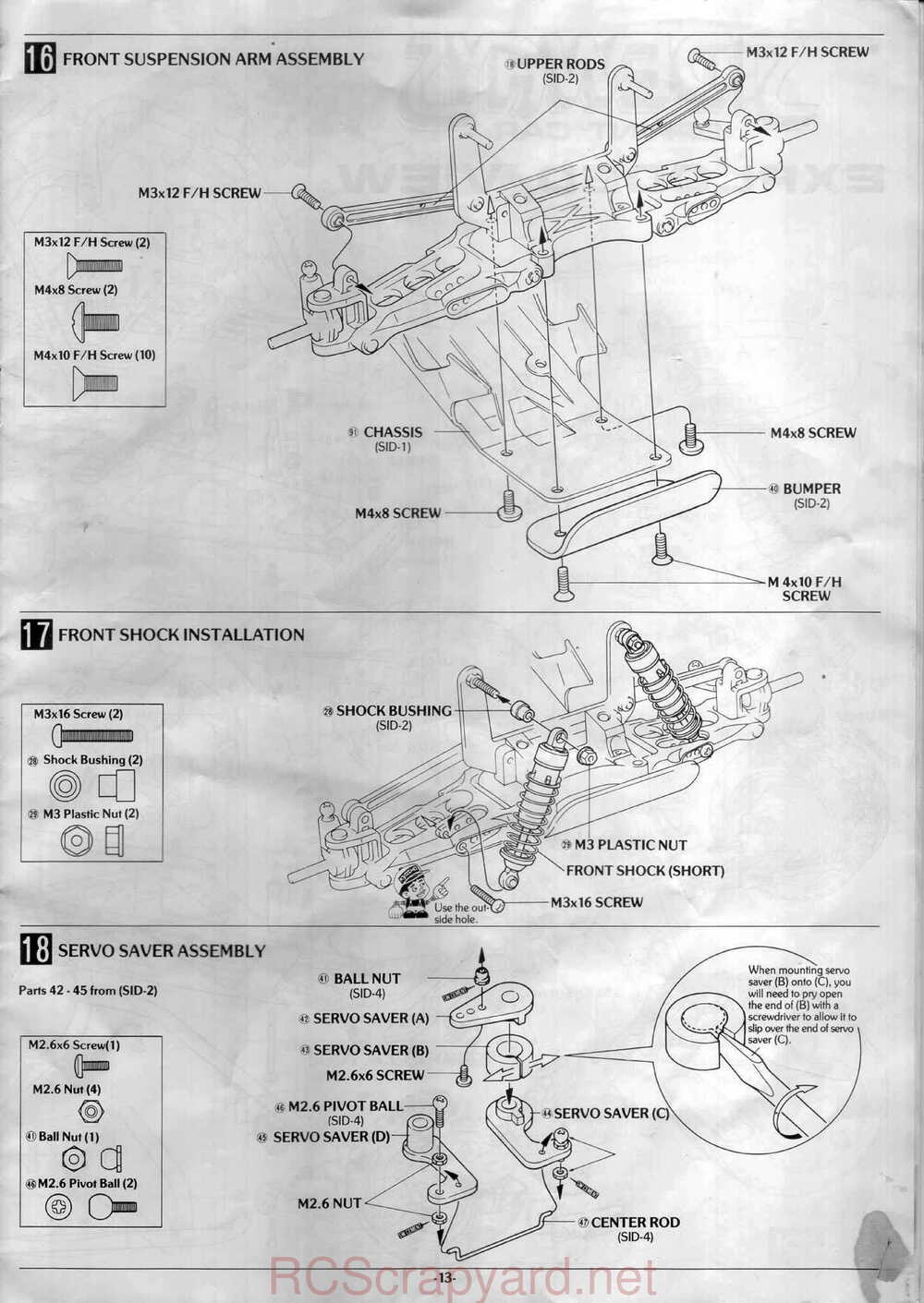 Kyosho - 3126 - Sideways Sprint-Car - Manual - Page 13