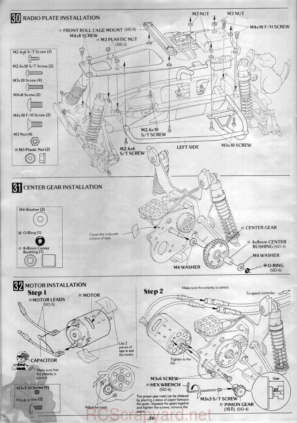 Kyosho - 3126 - Sideways Sprint-Car - Manual - Page 20