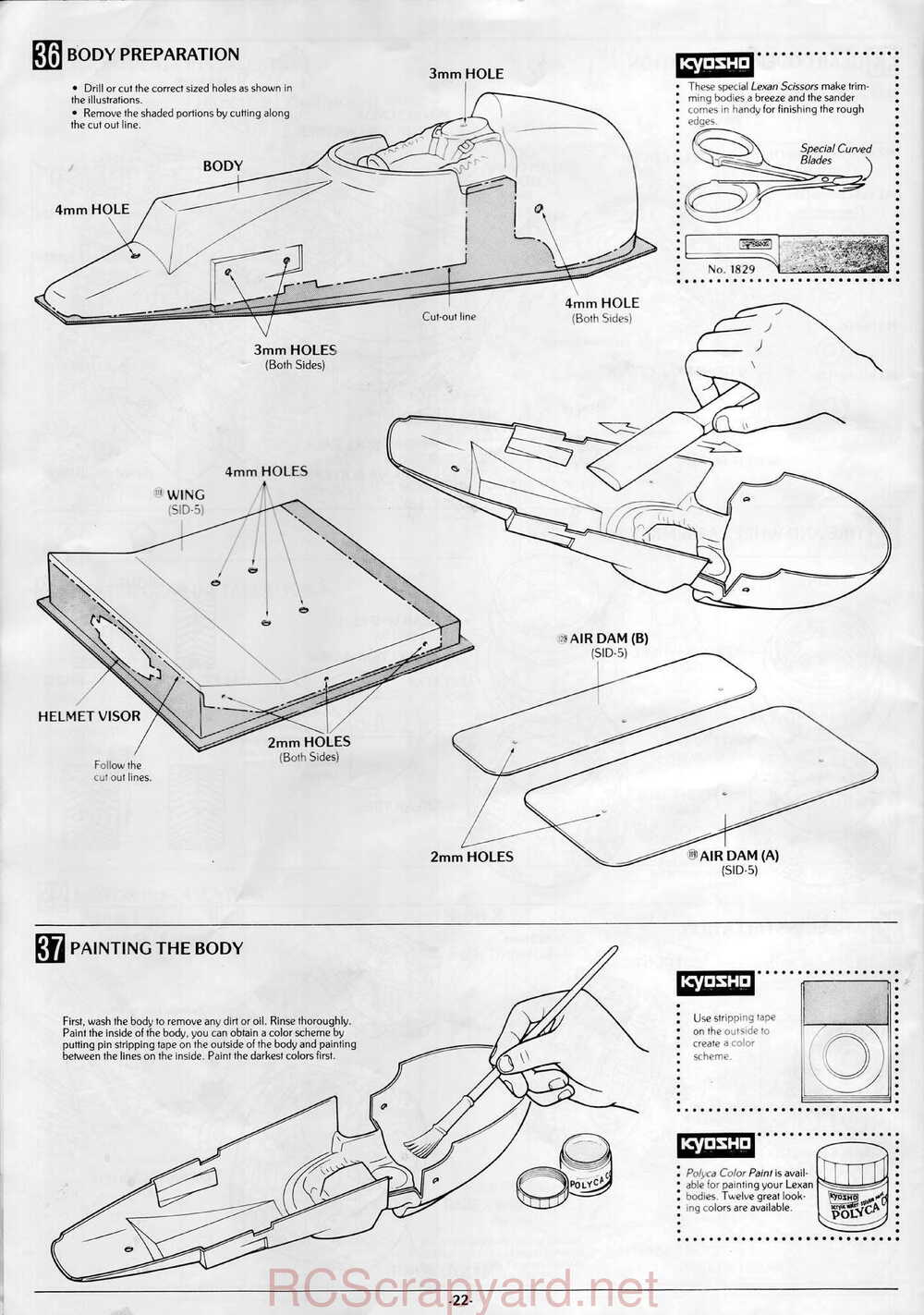 Kyosho - 3126 - Sideways Sprint-Car - Manual - Page 22