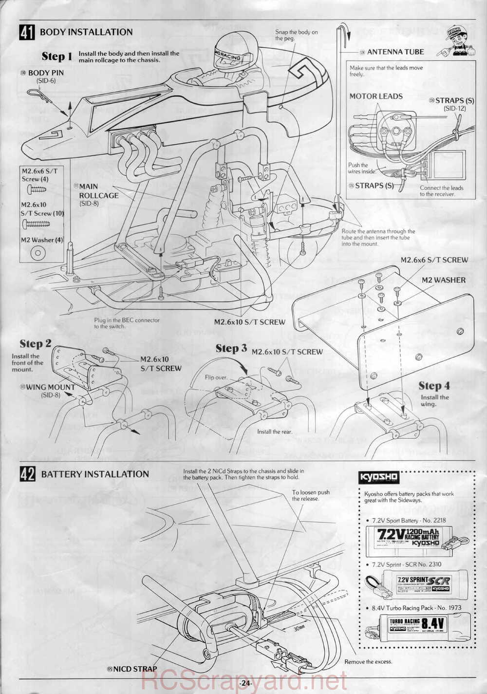 Kyosho - 3126 - Sideways Sprint-Car - Manual - Page 24