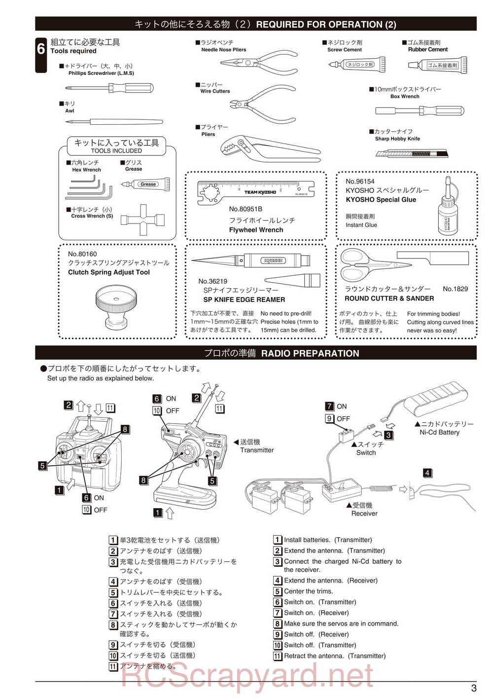 Kyosho - 31260 - V-One-RRR-Evo-WC - Manual - Page 03