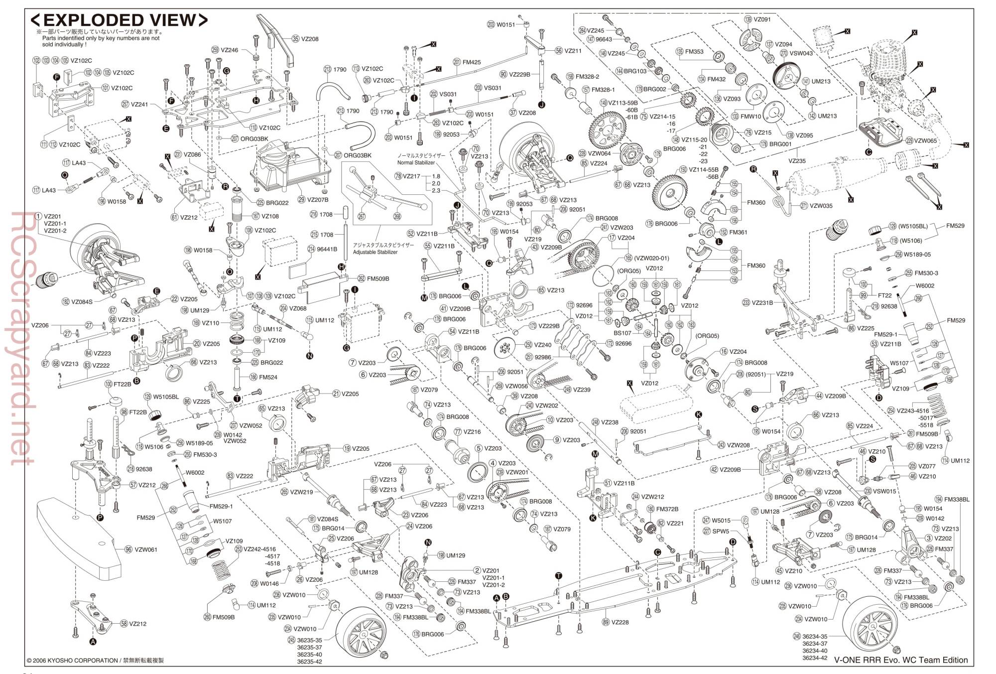 Kyosho - 31260 - V-One-RRR-Evo-WC - Manual - Page 34