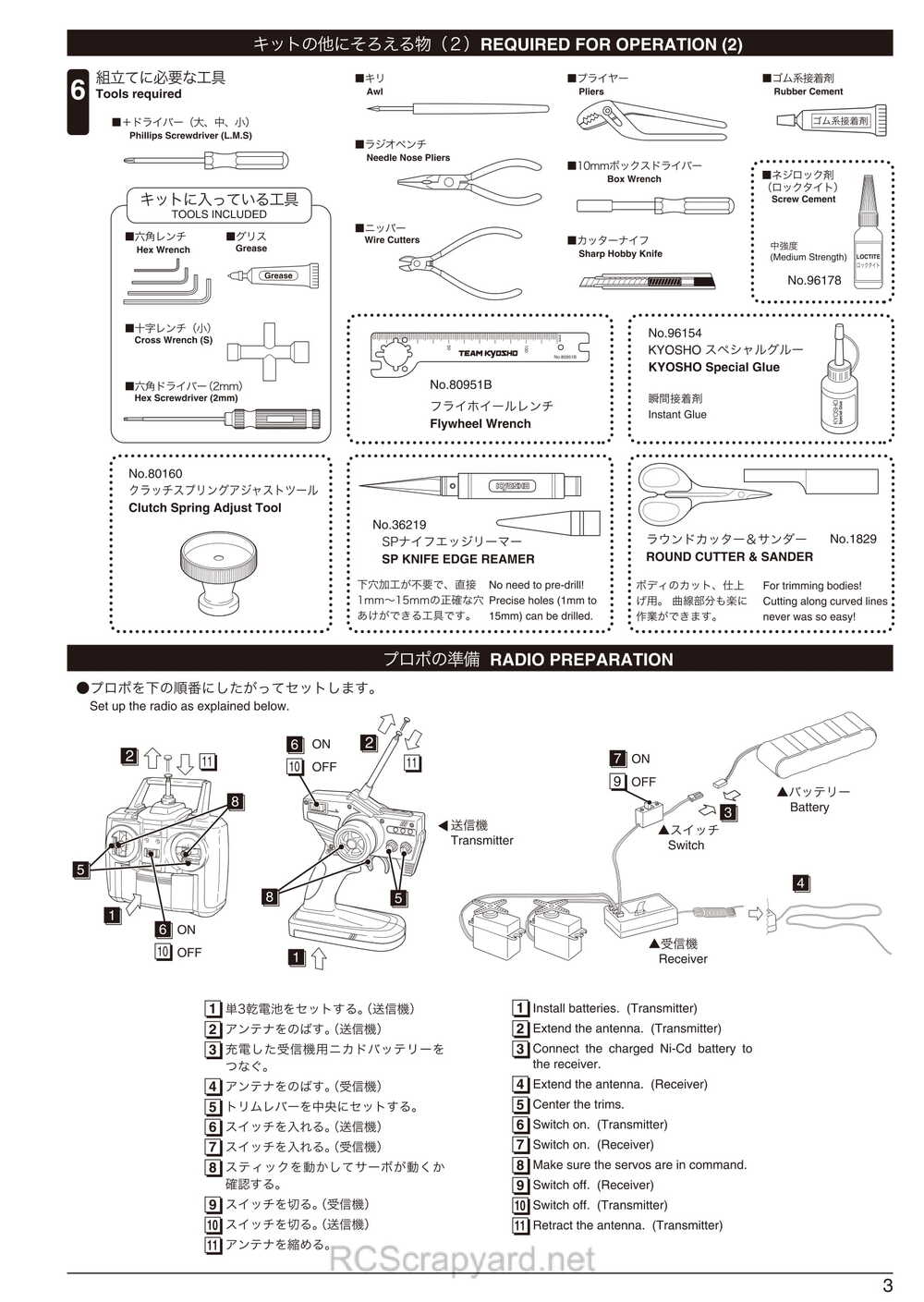 Kyosho - 31263 - V-One RRR Evo2 WC - Manual - Page 03