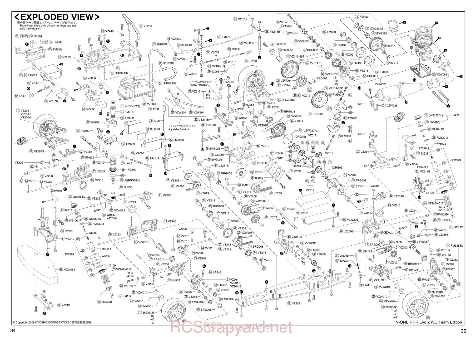 Kyosho - 31263 - V-One RRR Evo2 WC - Manual - Page 34