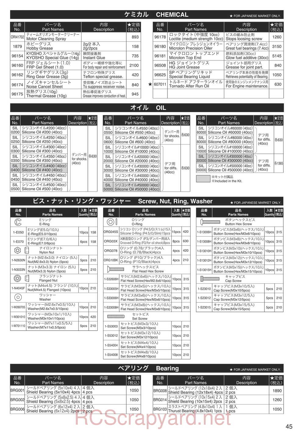 Kyosho - 31265 - V-ONE-R4 - Manual - Page 44