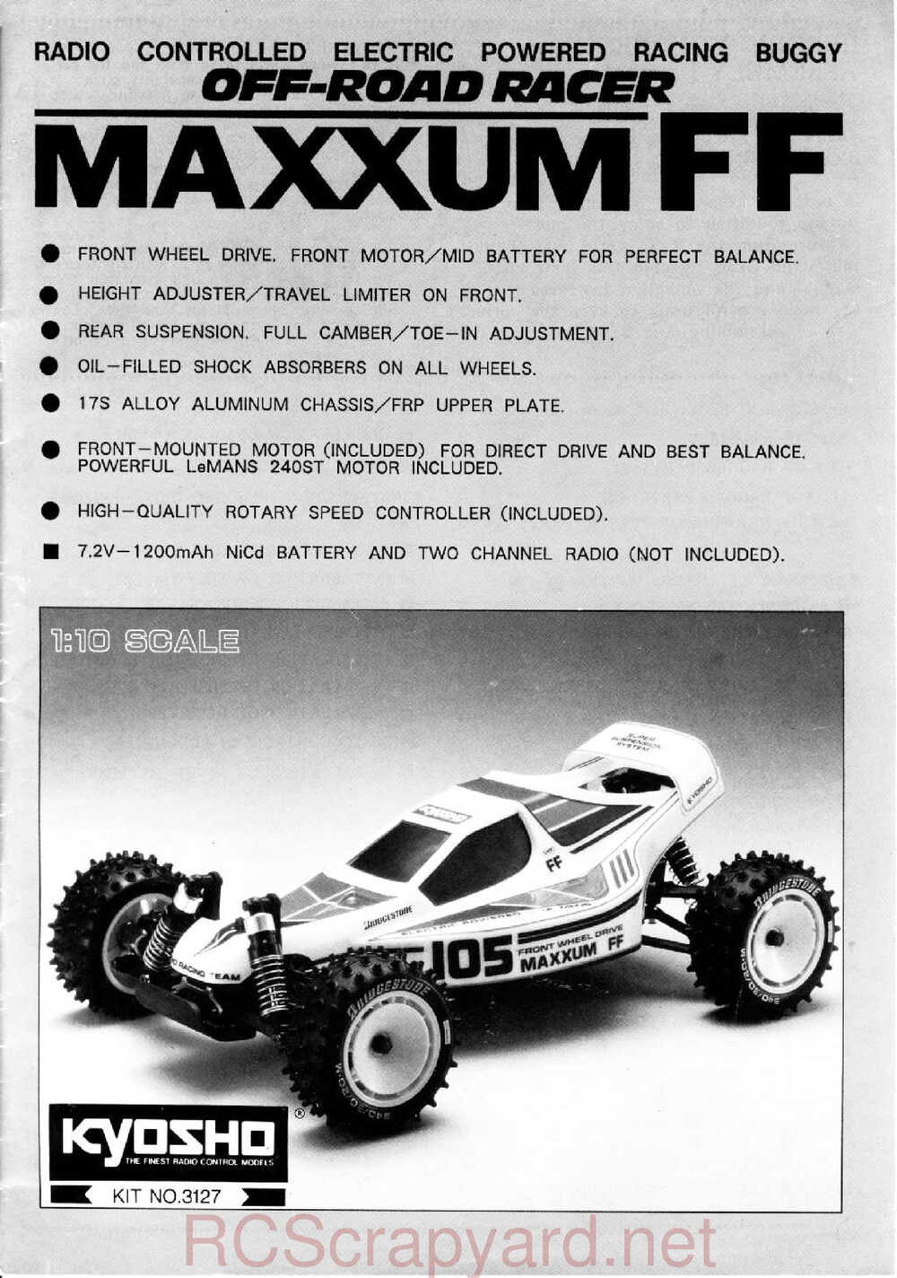 Kyosho - 3127 - Maxxum FF - Manual - Page 01