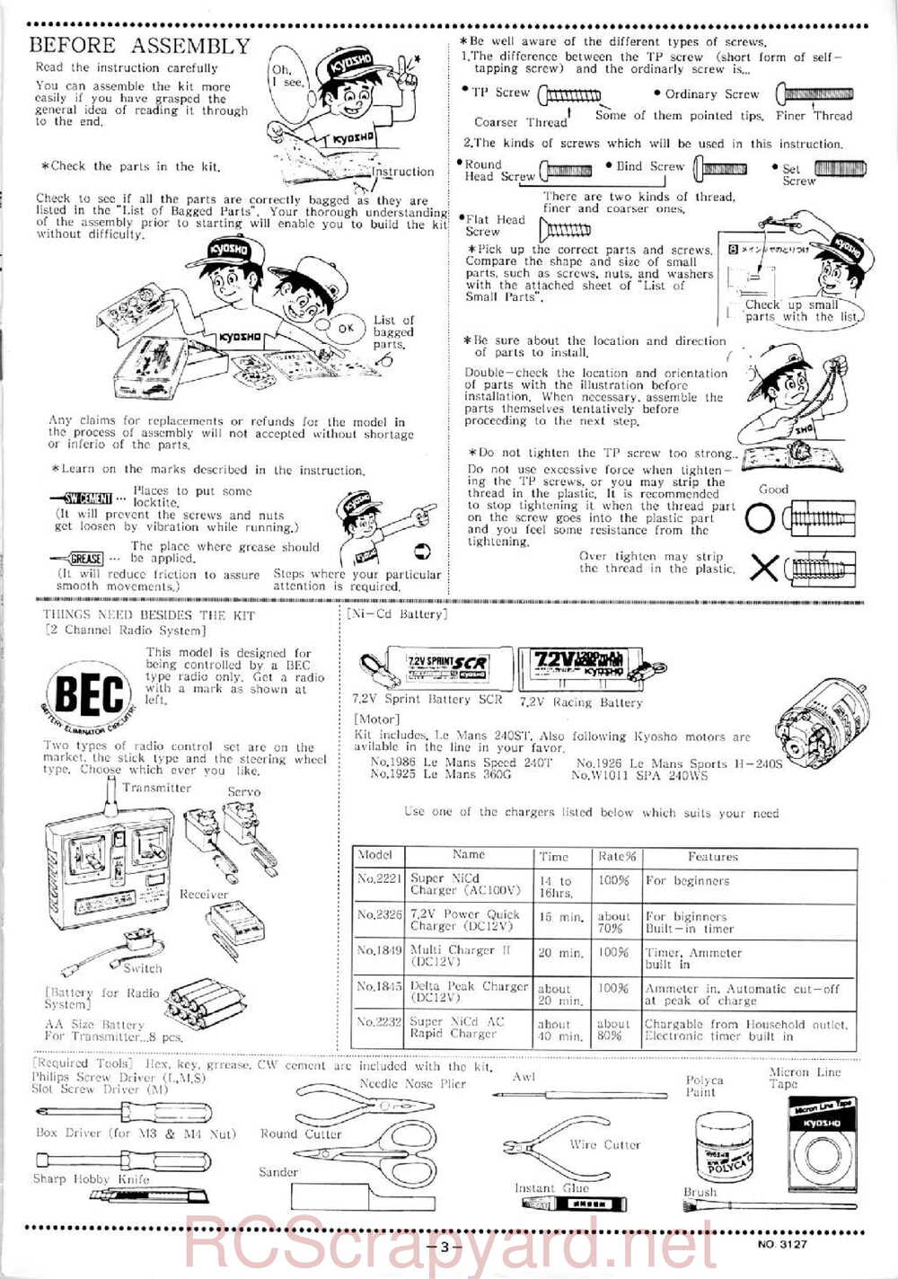 Kyosho - 3127 - Maxxum FF - Manual - Page 03