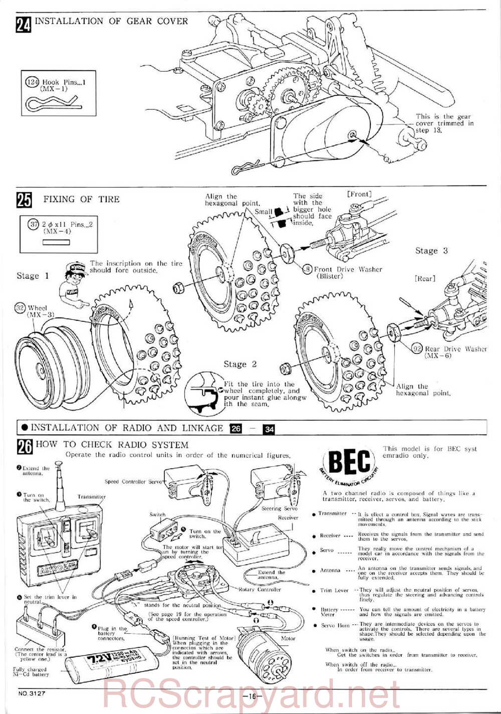 Kyosho - 3127 - Maxxum FF - Manual - Page 16