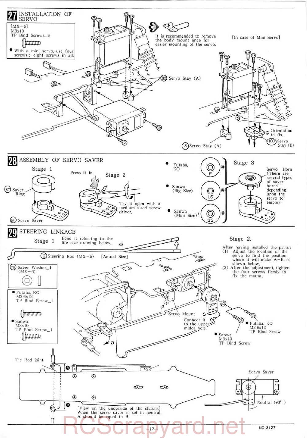 Kyosho - 3127 - Maxxum FF - Manual - Page 17