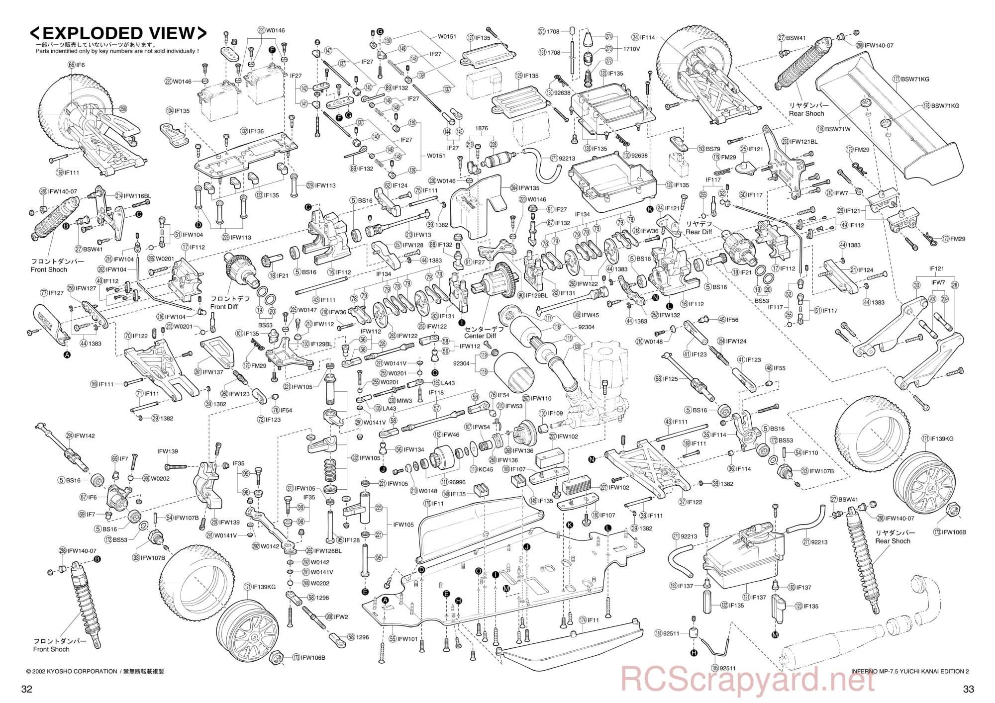 Kyosho - 31271 - Inferno-MP-7-5-Yuichi 2 - Manual - Page 32