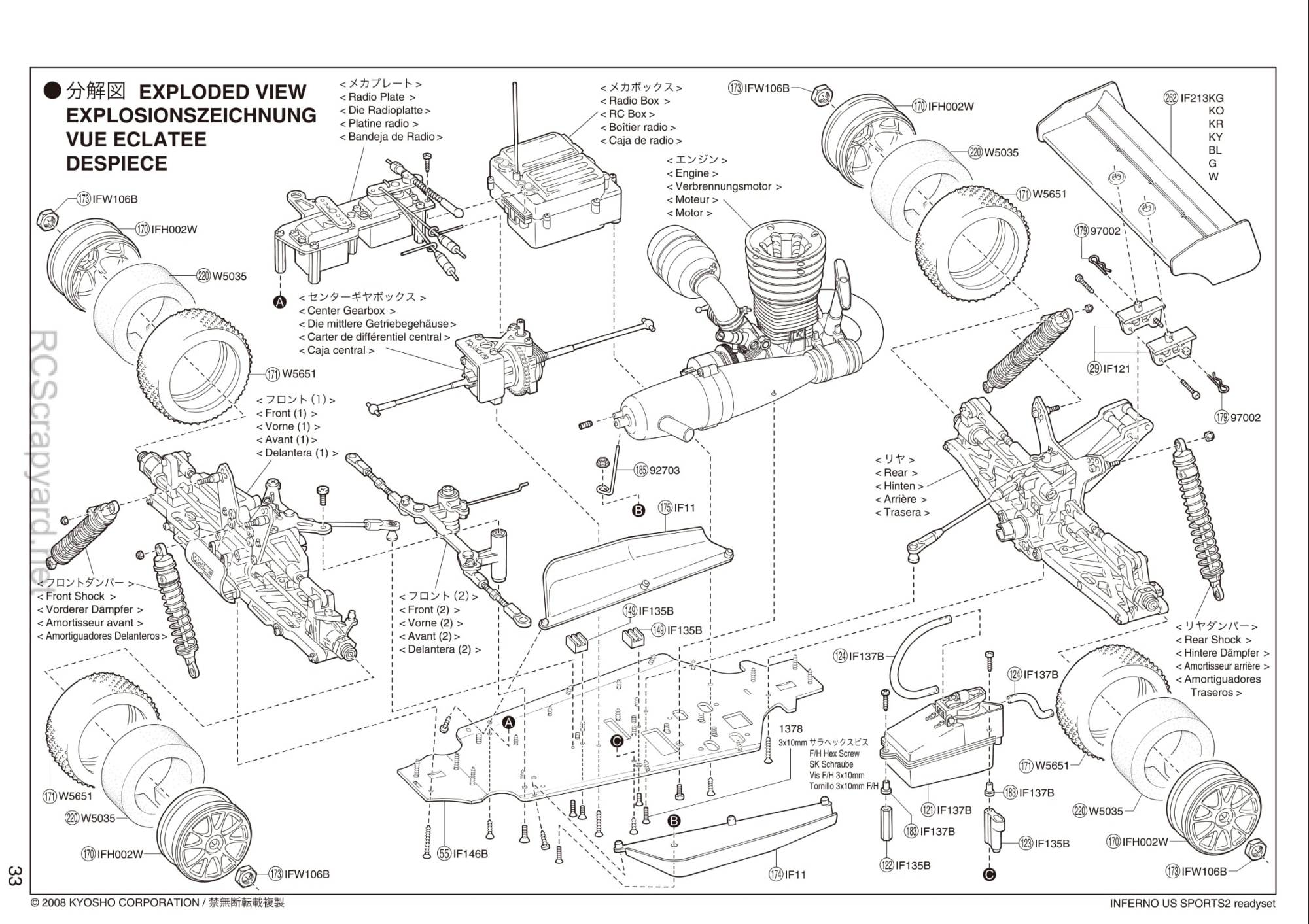 Kyosho - 31277SG - Inferno-US-Sports2 - Manual - Page 02