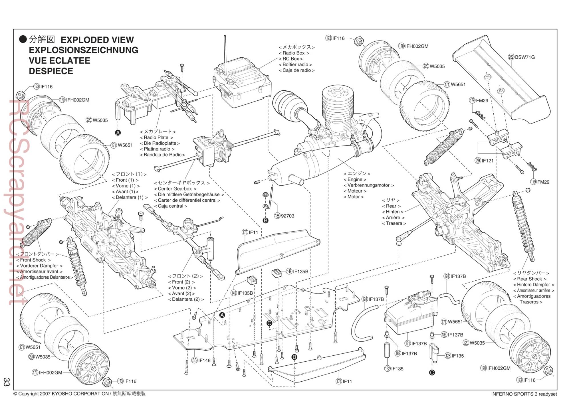 Kyosho - 31278 - Inferno-MP-7-5-Sports-3 - Manual - Page 01