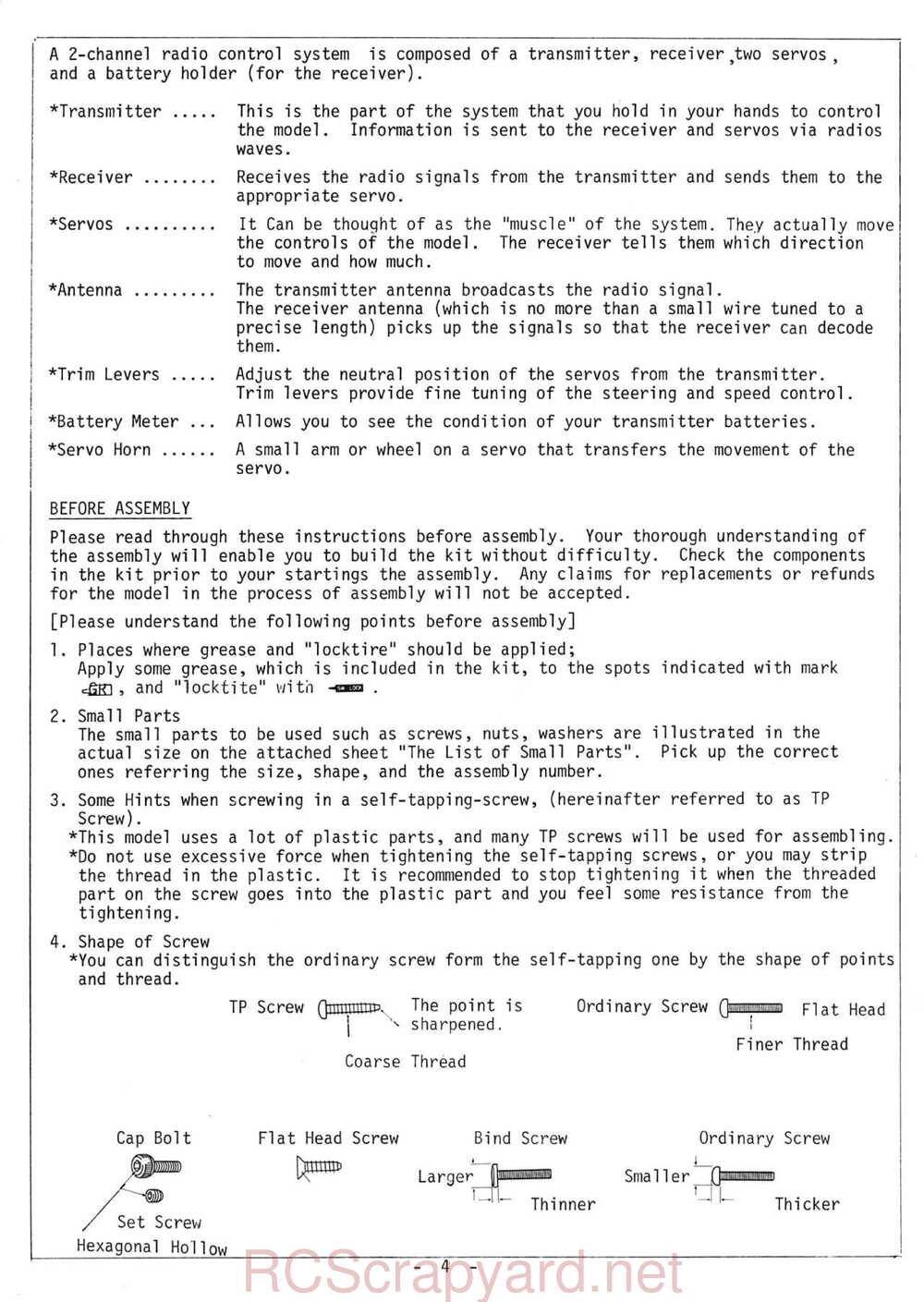 Kyosho - 3130 - Turbo-Optima - Manual - Page 04