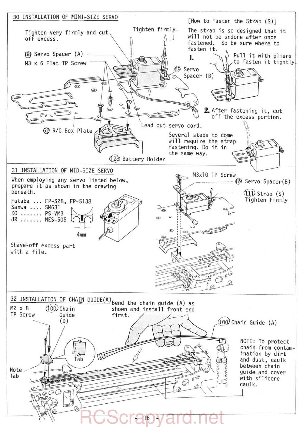 Kyosho - 3130 - Turbo-Optima - Manual - Page 16