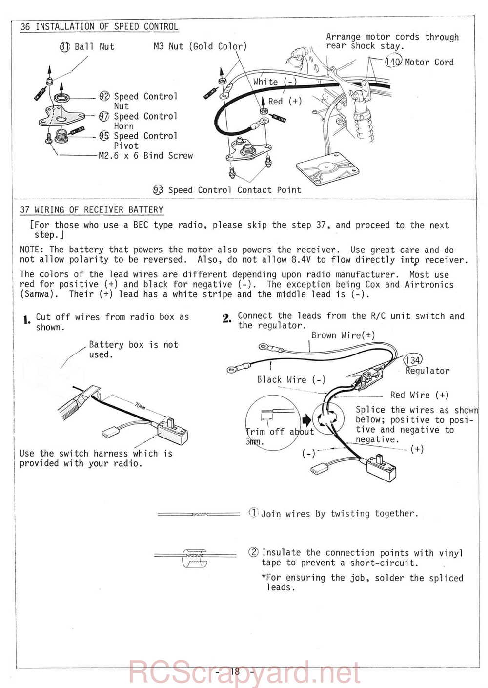 Kyosho - 3130 - Turbo-Optima - Manual - Page 18