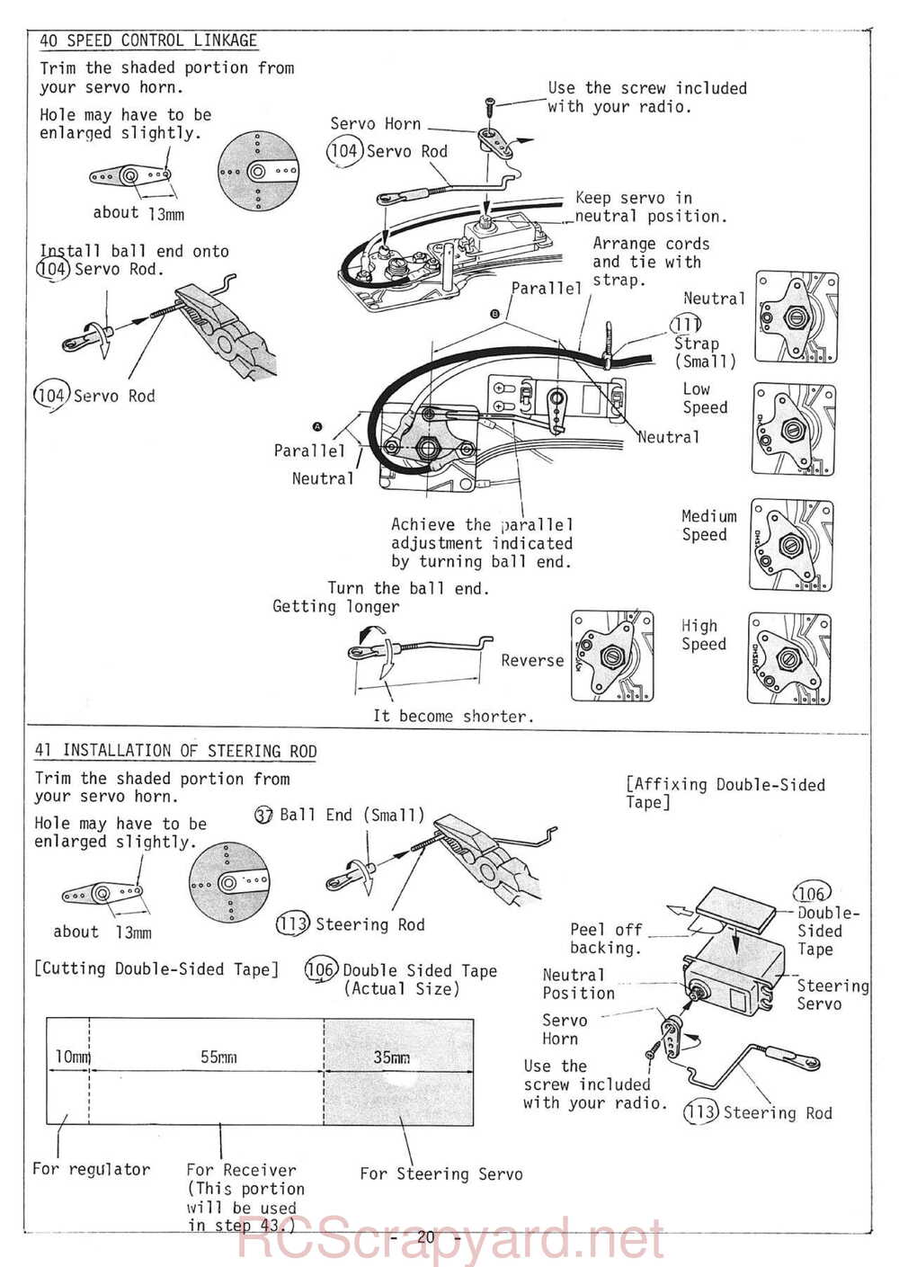 Kyosho - 3130 - Turbo-Optima - Manual - Page 20