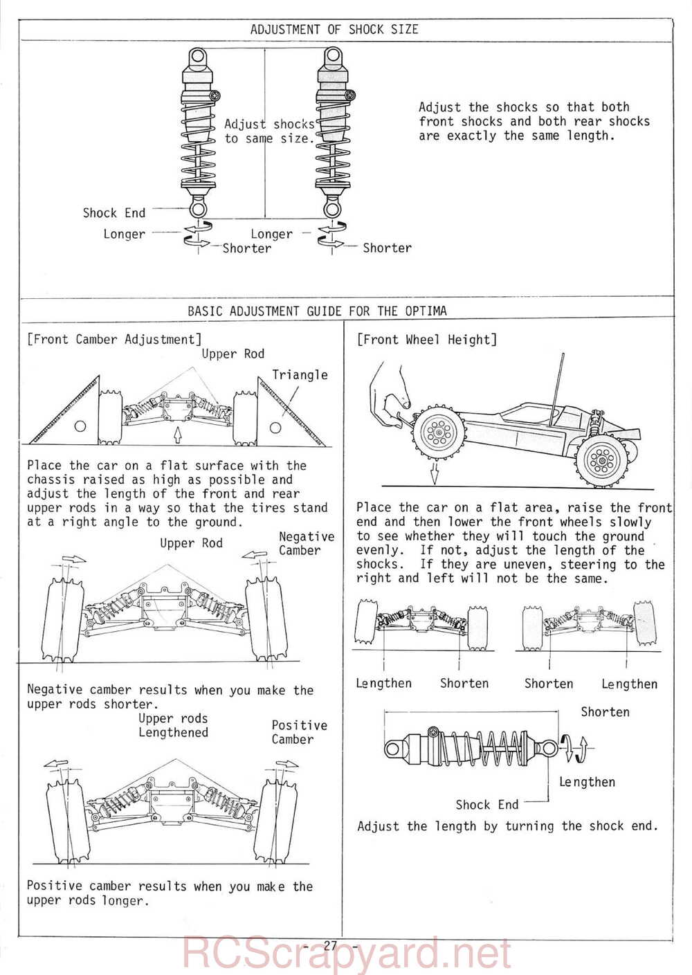 Kyosho - 3130 - Turbo-Optima - Manual - Page 27