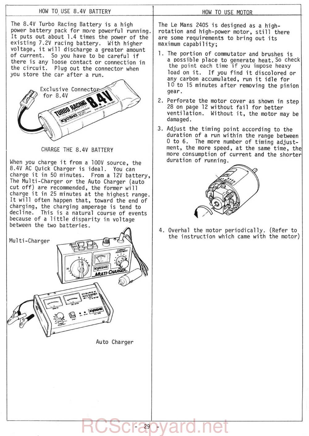 Kyosho - 3130 - Turbo-Optima - Manual - Page 29