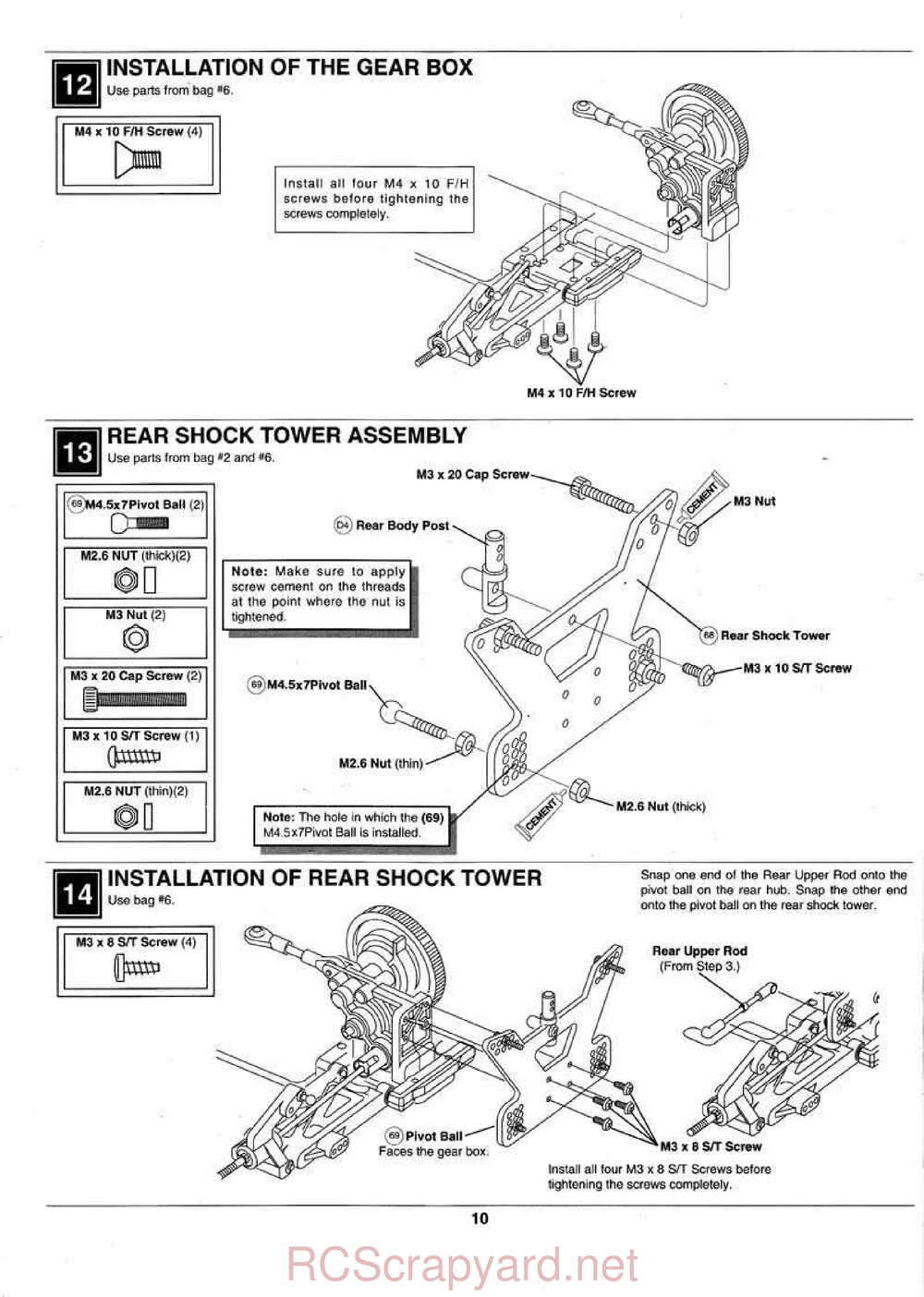 Kyosho - 31324 - 31326 - Outlaw-Rampage - Manual - Page 10