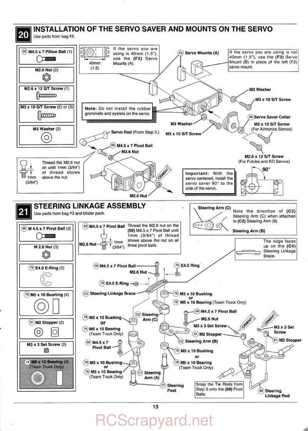 Kyosho - 31324 - 31326 - Outlaw-Rampage - Manual - Page 13