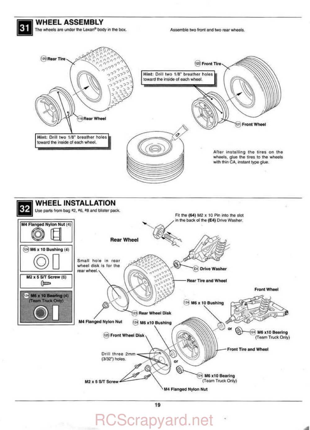 Kyosho - 31324 - 31326 - Outlaw-Rampage - Manual - Page 19