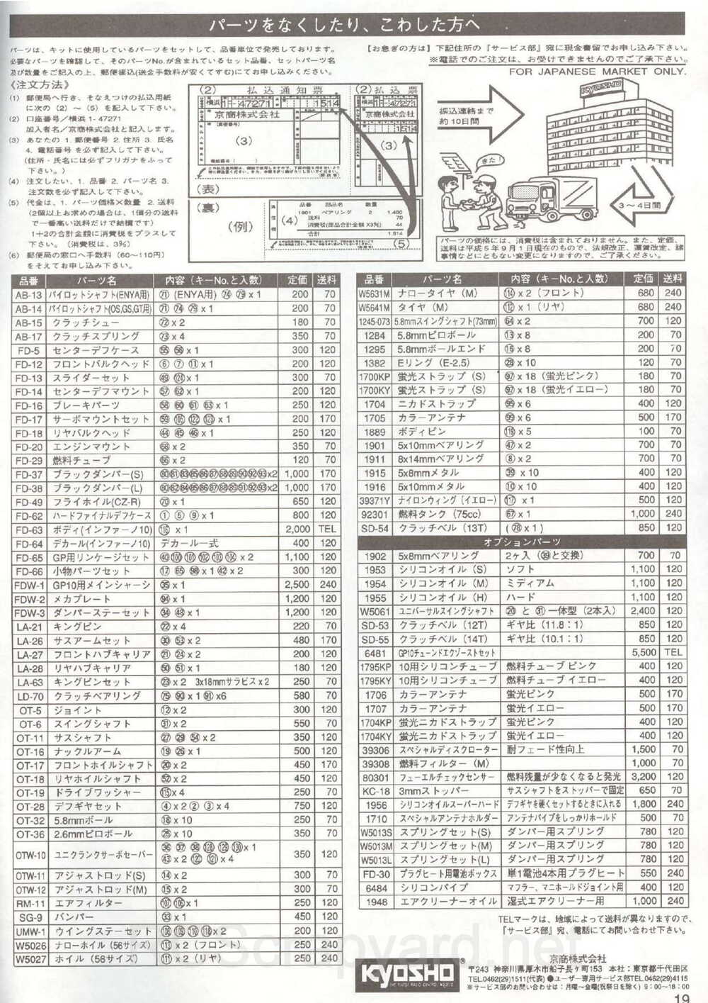 Kyosho - 31345 - Inferno 10 - Manual - Page 19