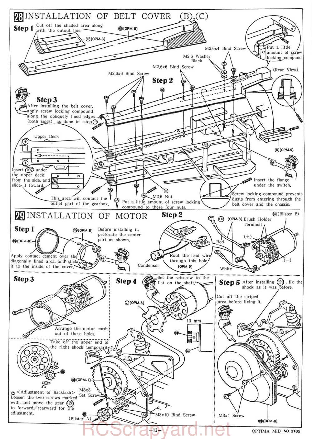 Kyosho - 3135 - Optima-Mid - Manual - Page 13