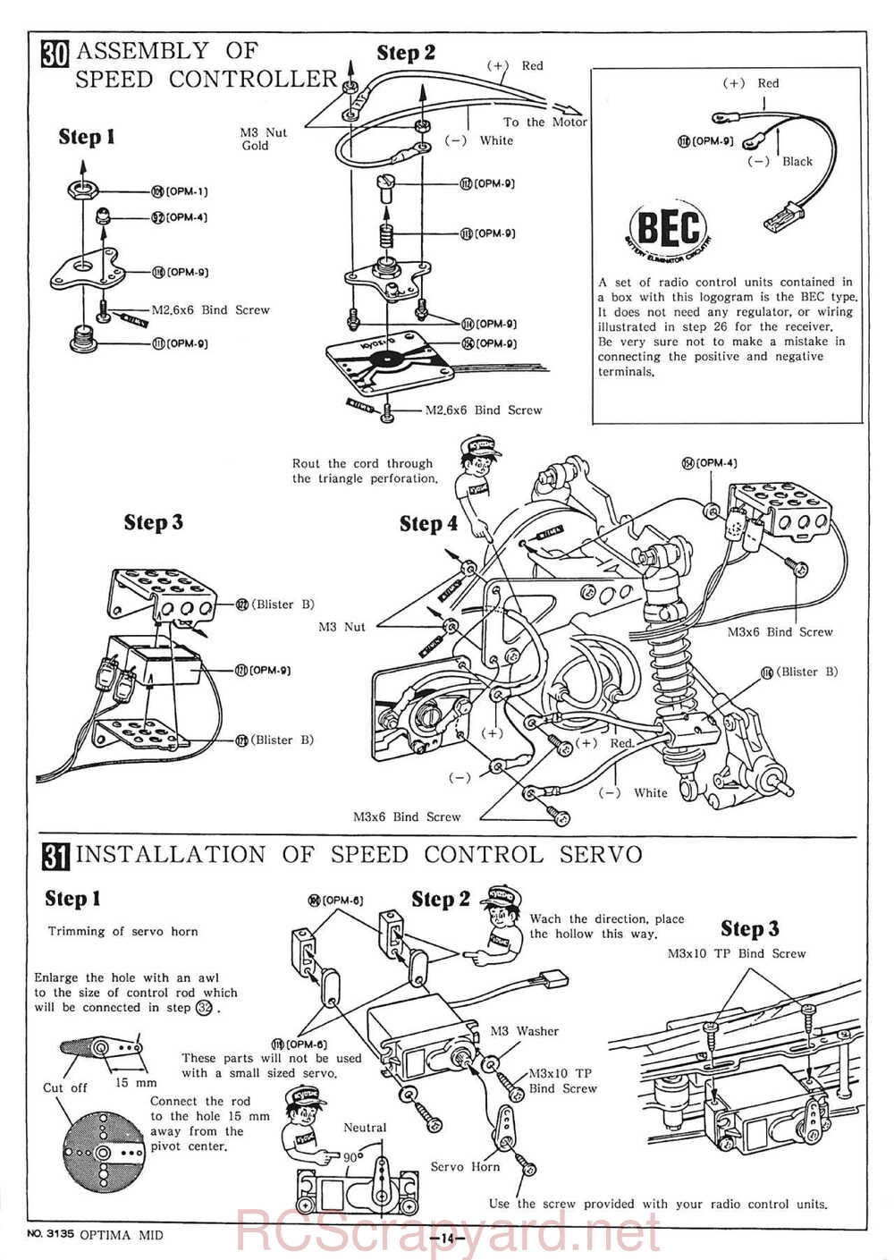 Kyosho - 3135 - Optima-Mid - Manual - Page 14