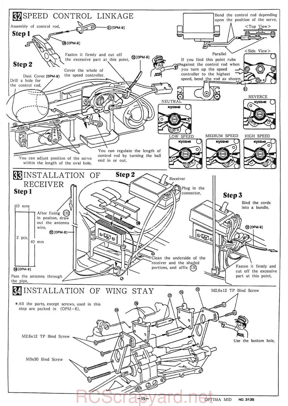 Kyosho - 3135 - Optima-Mid - Manual - Page 15