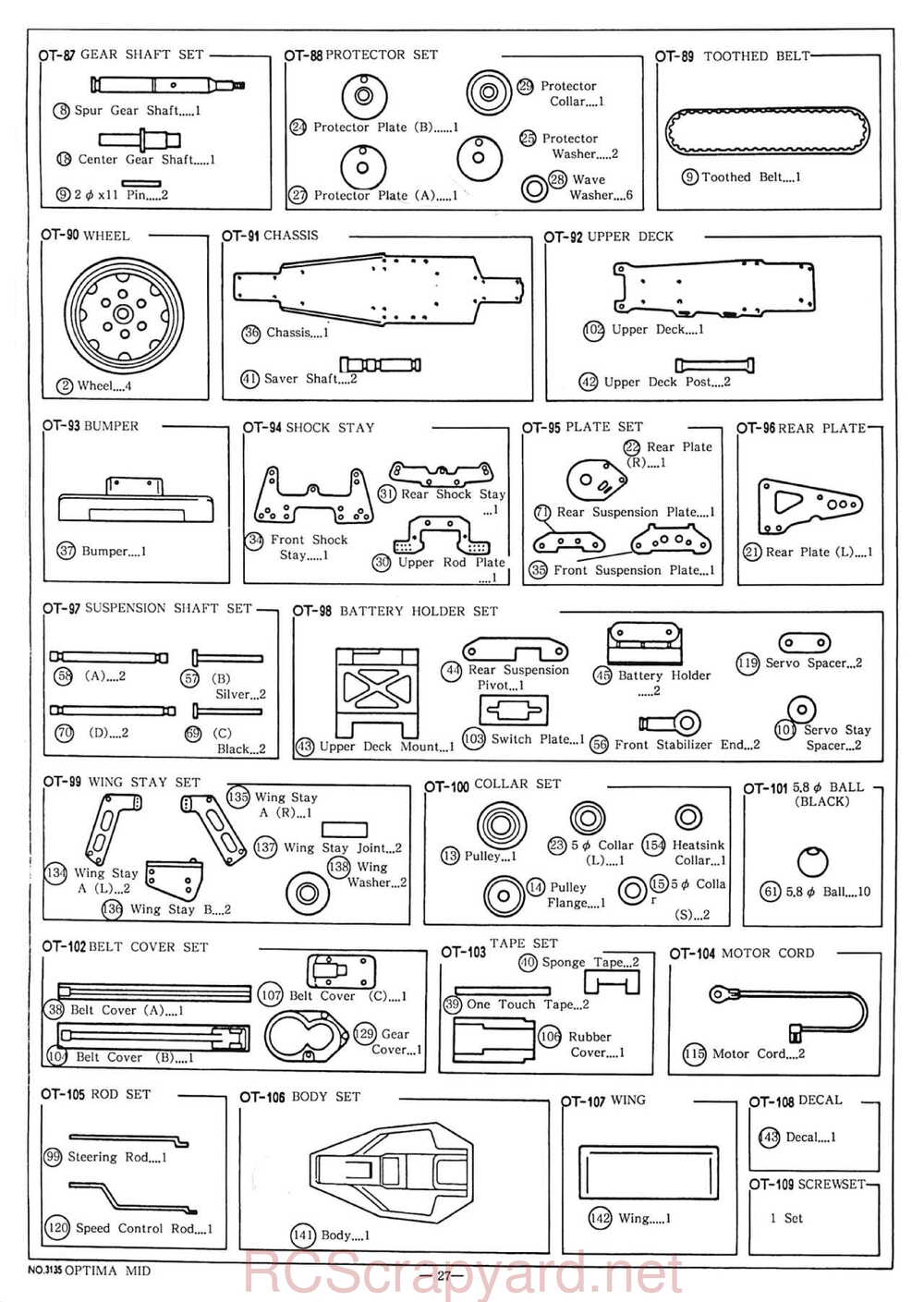 Kyosho - 3135 - Optima-Mid - Manual - Page 27