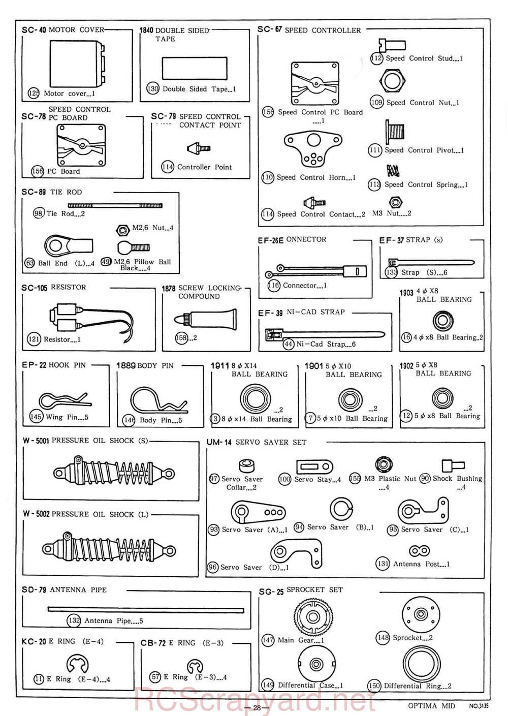 Kyosho - 3135 - Optima-Mid - Manual - Page 28