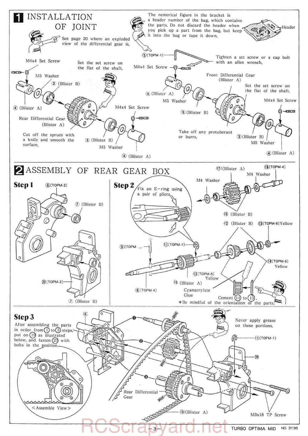 Kyosho - 3136 - Turbo-Optima-Mid - Manual - Page 03